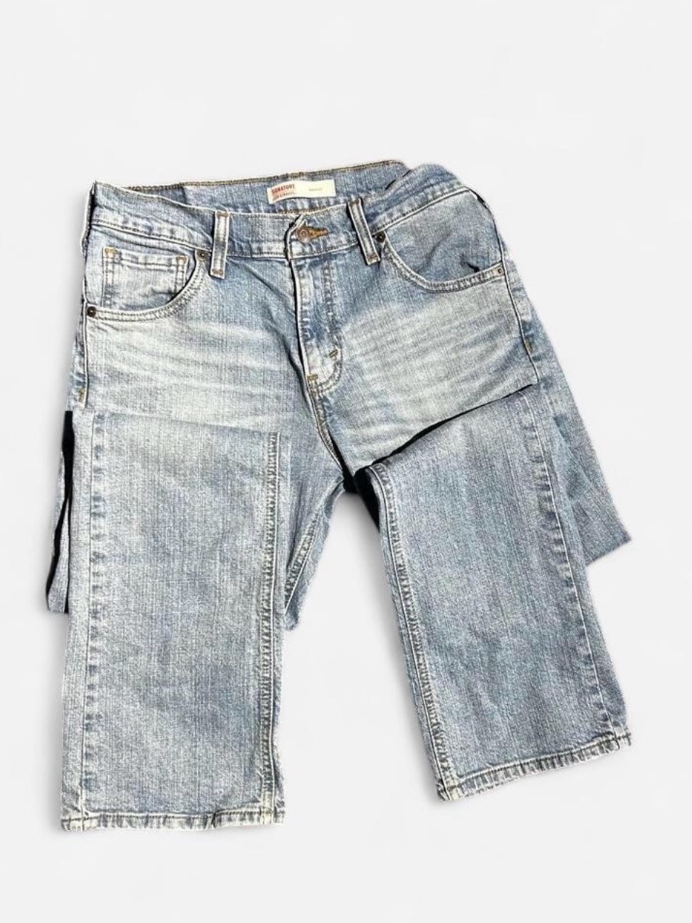 Levi's Light Blue Relaxed Patchwork Jeans